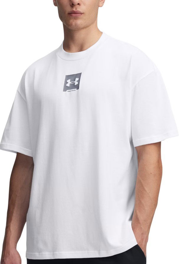 T-shirt Under Armour Under Armour HW OS SM BOX Short Sleeve T-Shirt Vit | 1386803-101
