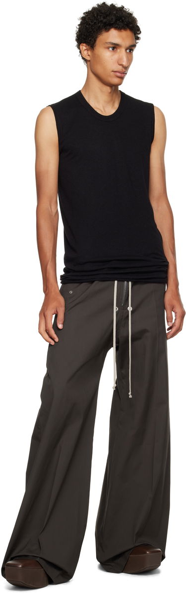 Linne Rick Owens Rick Owens Concordians Basic Tank Top Svart | RU02E1151 JR, 3