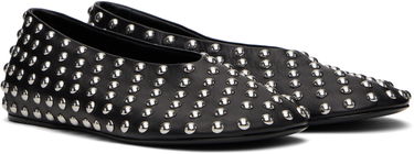 Sneakers och skor Jil Sander Jil Sander Studded Leather Ballerina Flats Svart | J15WZ0026_P8173, 3