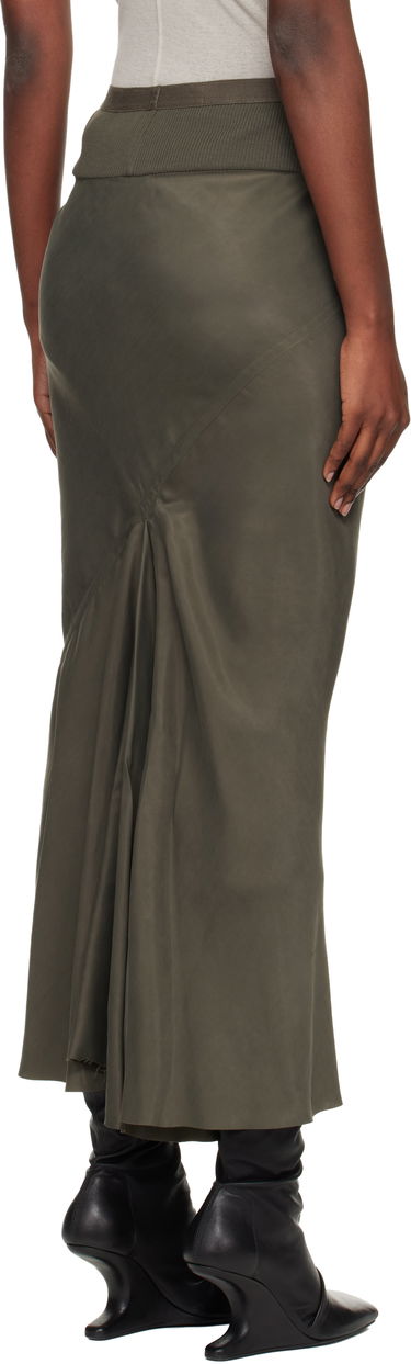 Kjol Rick Owens Concordians Calf Bias Midi Skirt Grön | RP02E4334 HSCH, 2