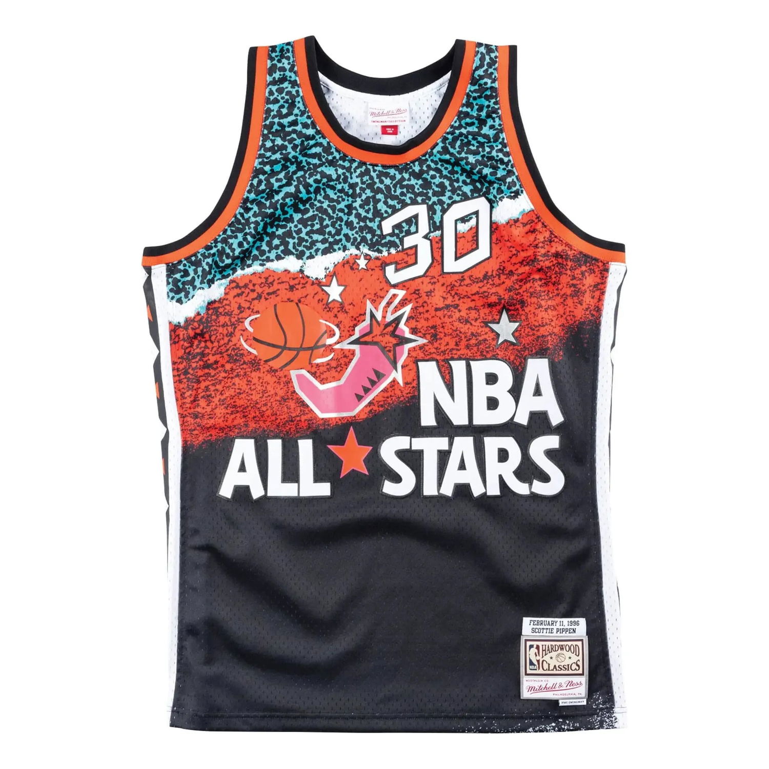Linne Mitchell & Ness NBA All Star 1996 East Swingman Jersey Svart | SMJYNG18273-ASEBLCK96SPI, 0