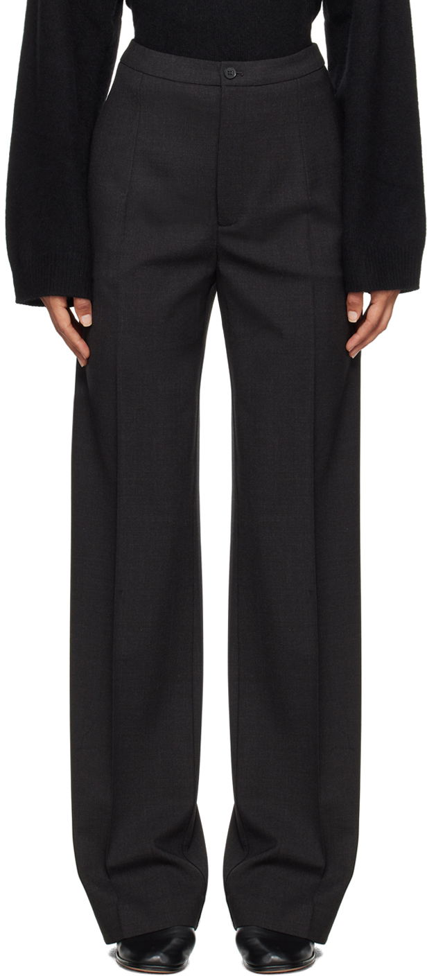 Byxor Loulou de Saison Loulou de Saison Vys Trousers Svart | VYS