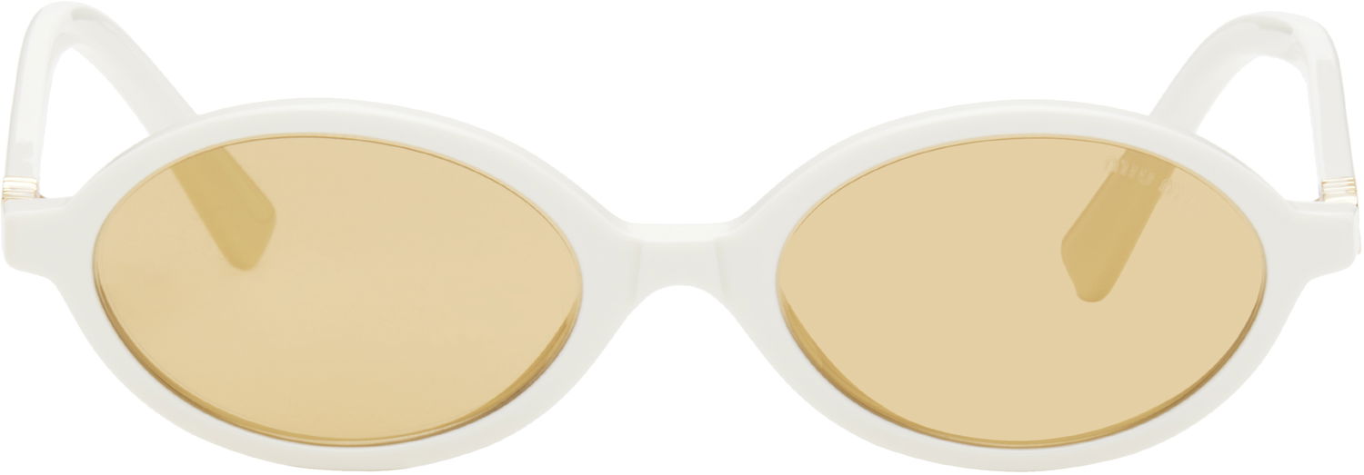 Solglasögon Miu Miu Miu Miu Miu Regard Sunglasses Vit | 0MU 04ZS 8056597989268, 0