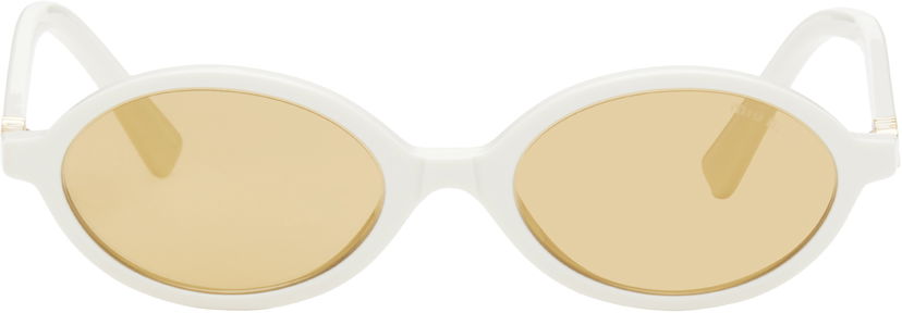 Solglasögon Miu Miu Miu Miu Miu Regard Sunglasses Vit | 0MU 04ZS 8056597989268