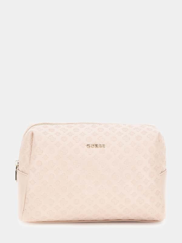 Handväska GUESS Peony 4G Logo Toiletry Bag Beige | PW7437P4215, 0