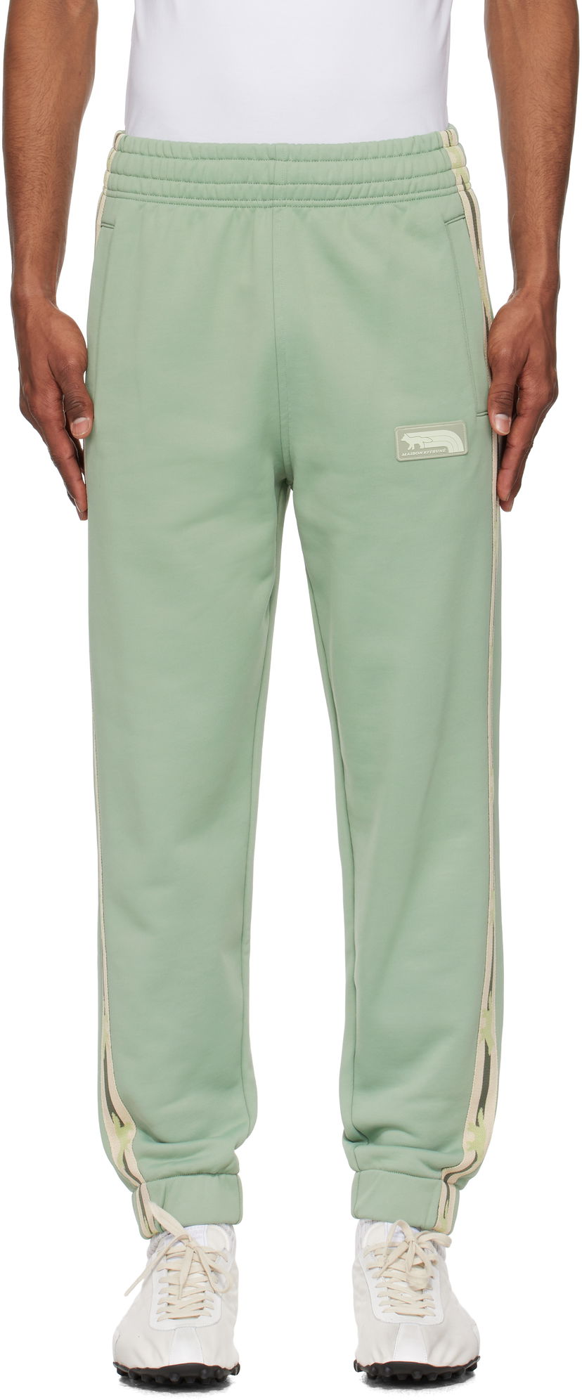Träningsbyxor MAISON KITSUNÉ Maison Kitsuné Flash Fox Track Pants Grön | OM01126KM0322