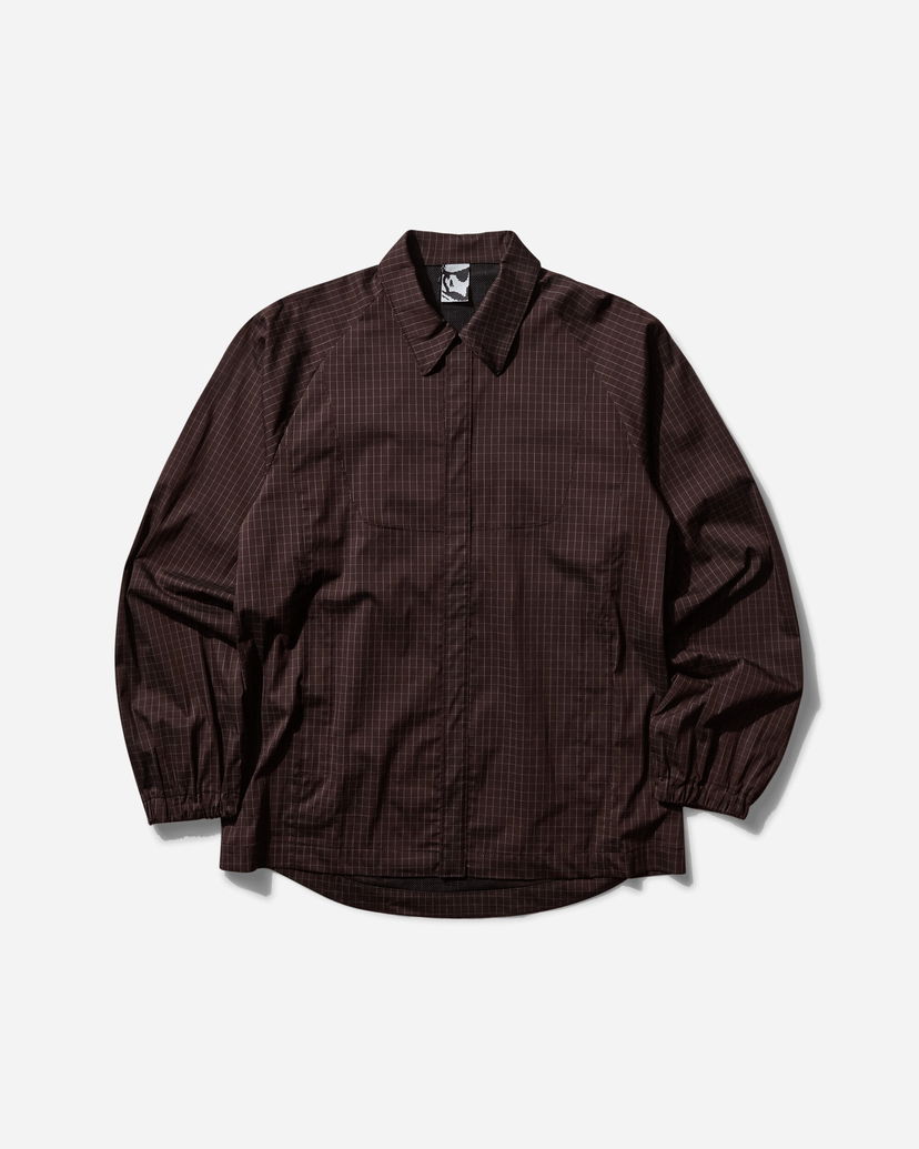 Skjorta GR10K Bilitis Check Shirt Brun | BG121140DH 34
