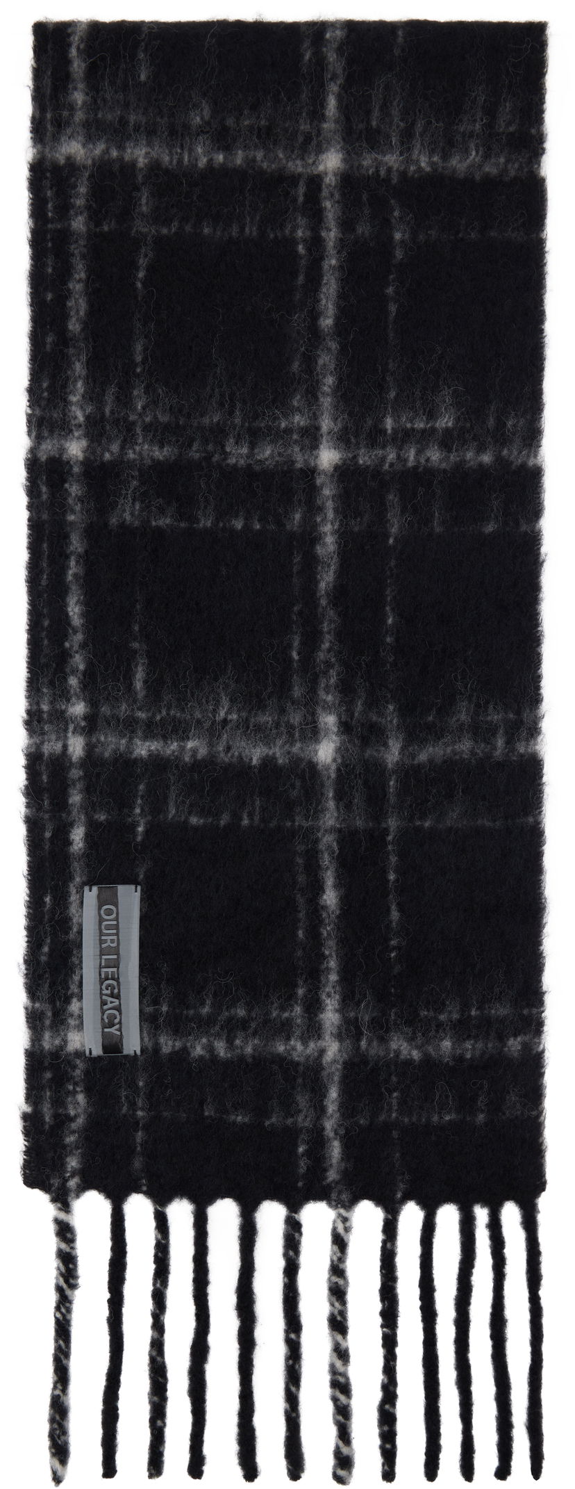 Halsduk OUR LEGACY Estate Scarf with Fringe Svart | A4248EBF