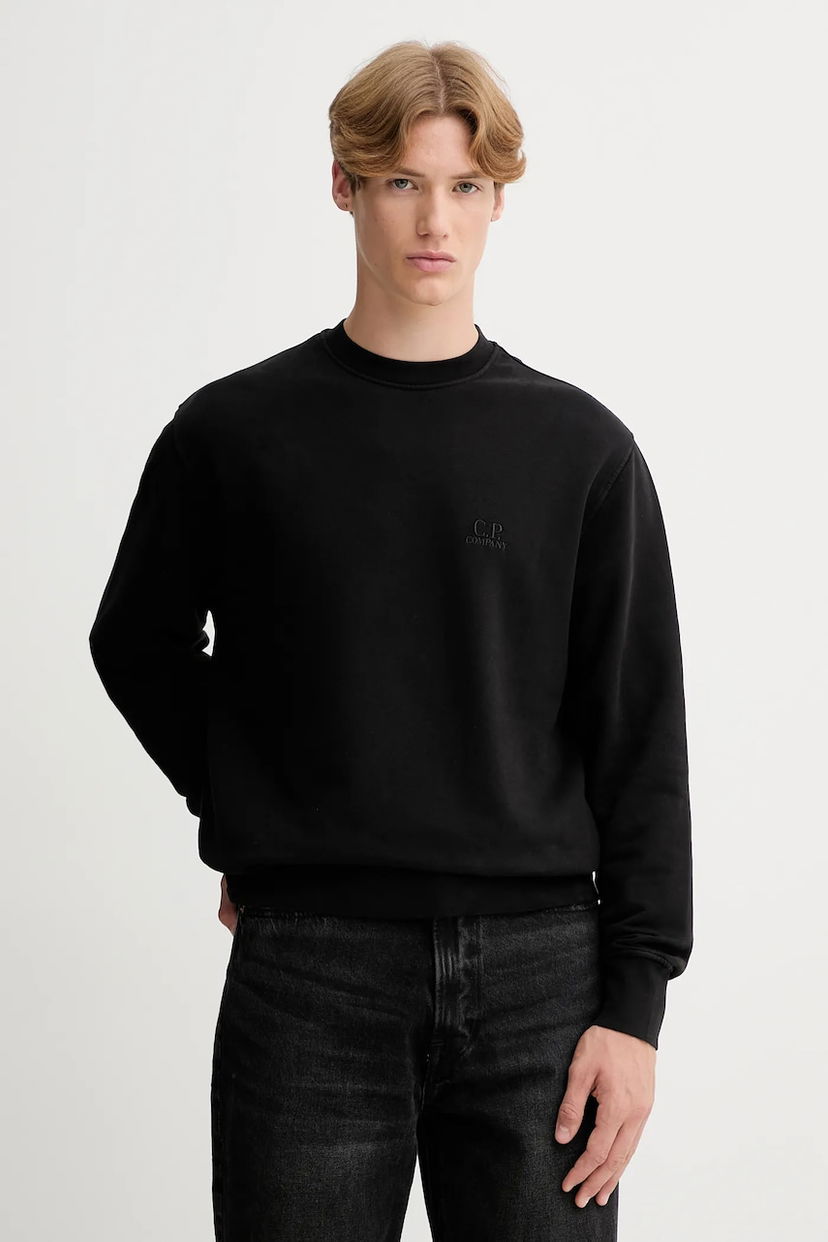 Sweatshirt C.P. Company C.P. Company Crewneck Sweatshirt Svart | RFCMSS718B006372G
