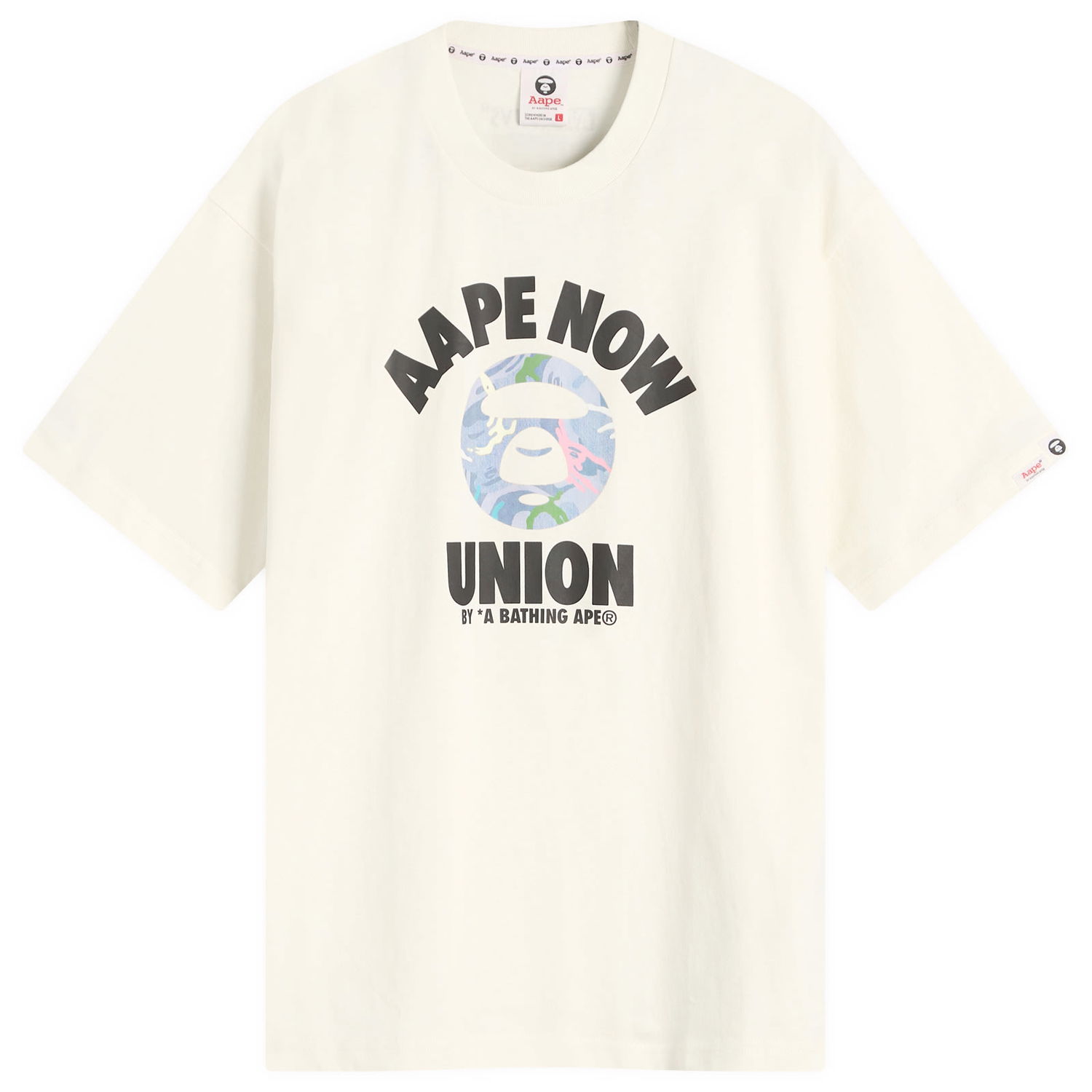 T-shirt AAPE by A Bathing Ape AAPE Union College T-Shirt, Size Large Vit | AAPTEM1643XX-IVN, 0