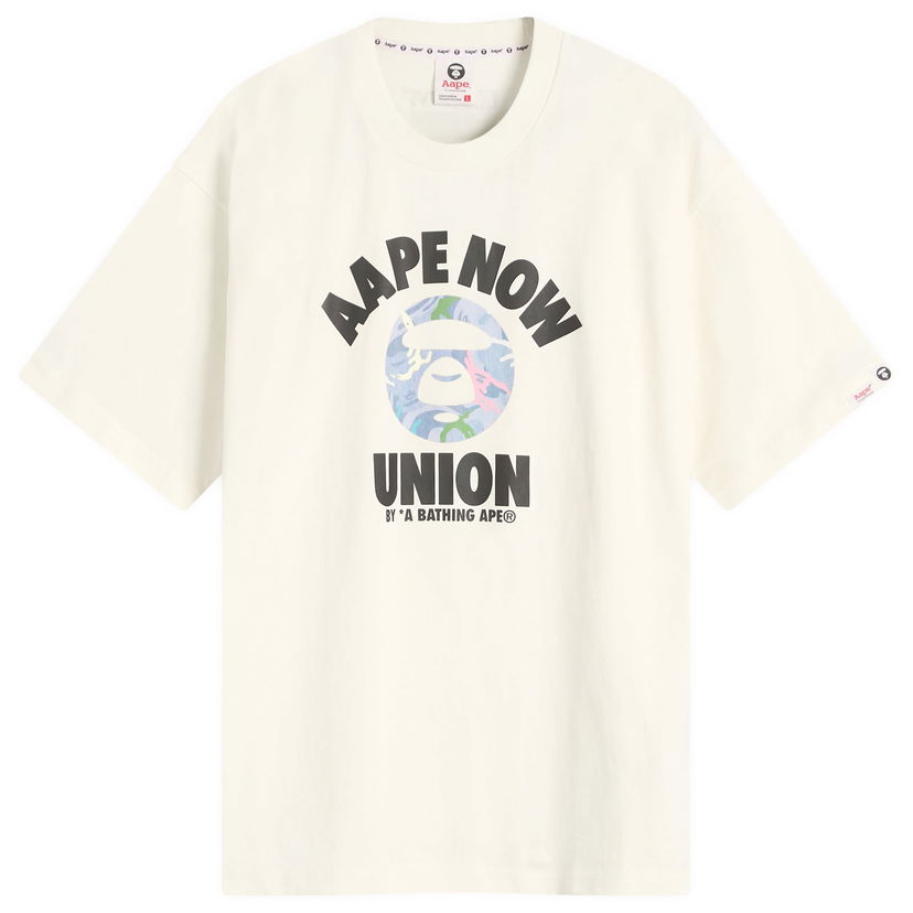 T-shirt AAPE by A Bathing Ape AAPE Union College T-Shirt, Size Large Vit | AAPTEM1643XX-IVN