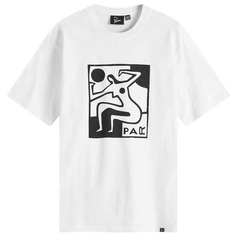 T-shirt By Parra Parra Ball Sports T-Shirt, Size Large Vit | 53221-WHT