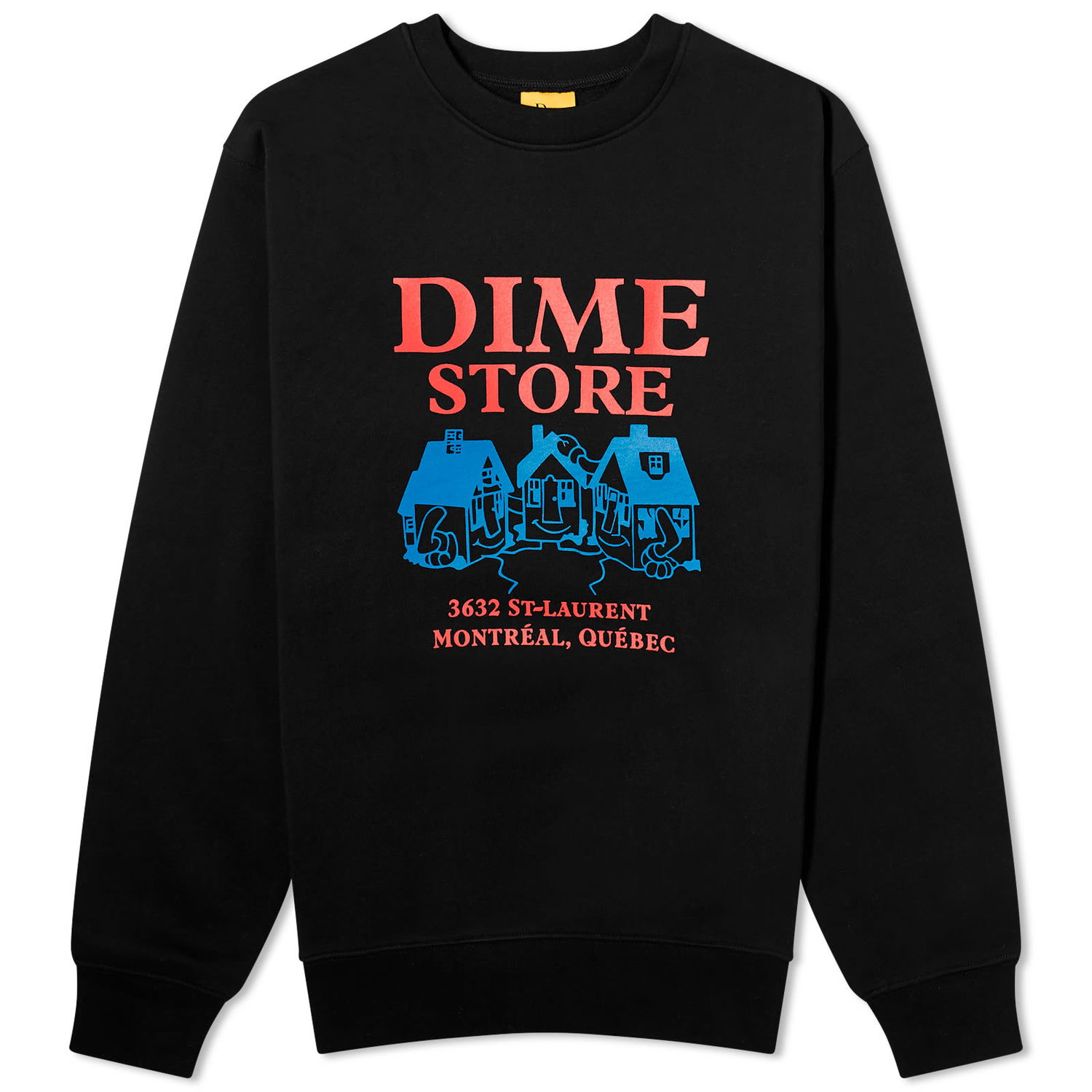 Sweater Dime Skateshop Sweat Svart | DIMESP2418BLK, 0