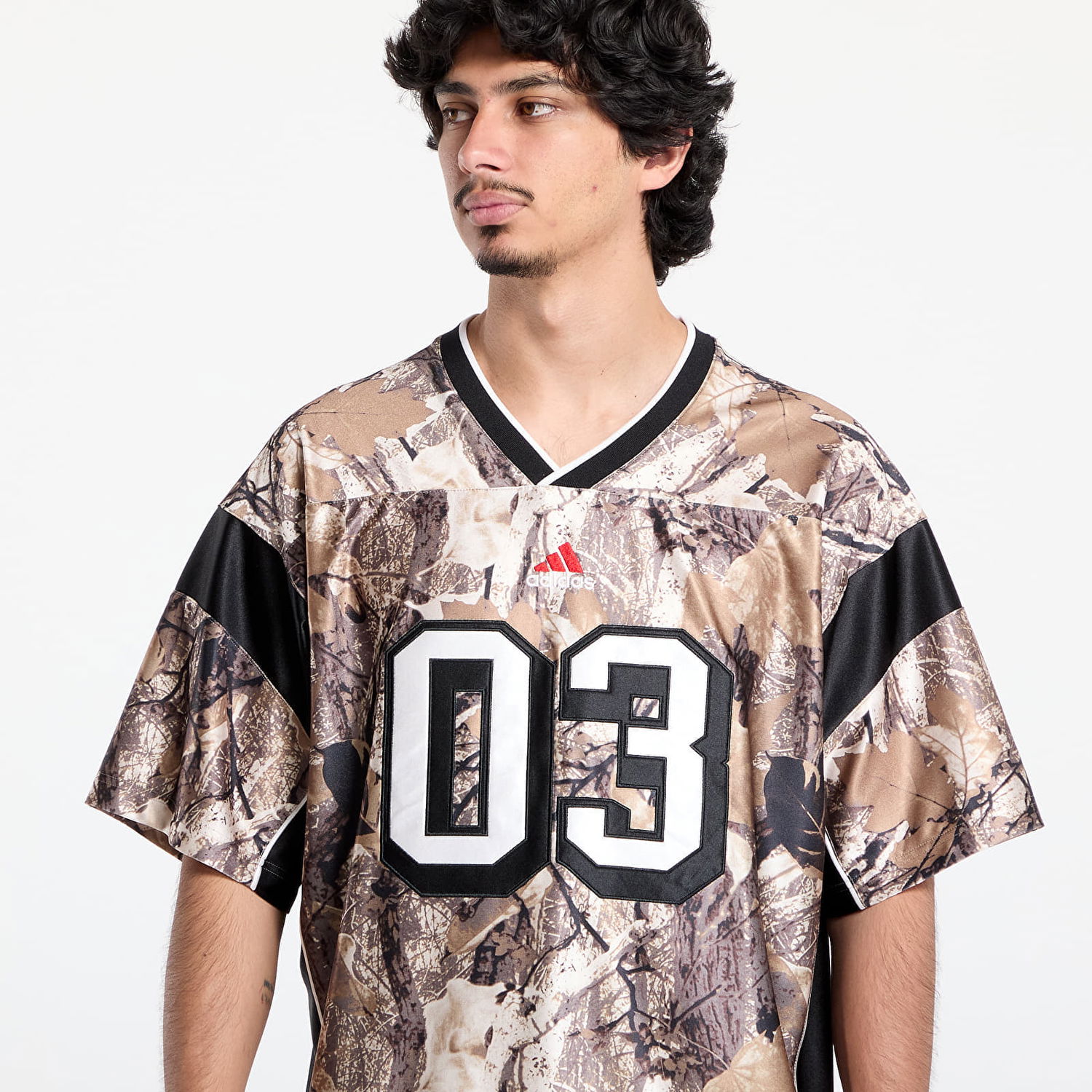 Jersey adidas Originals adidas Originals Camo Football Jersey Beige | KD6250, 1