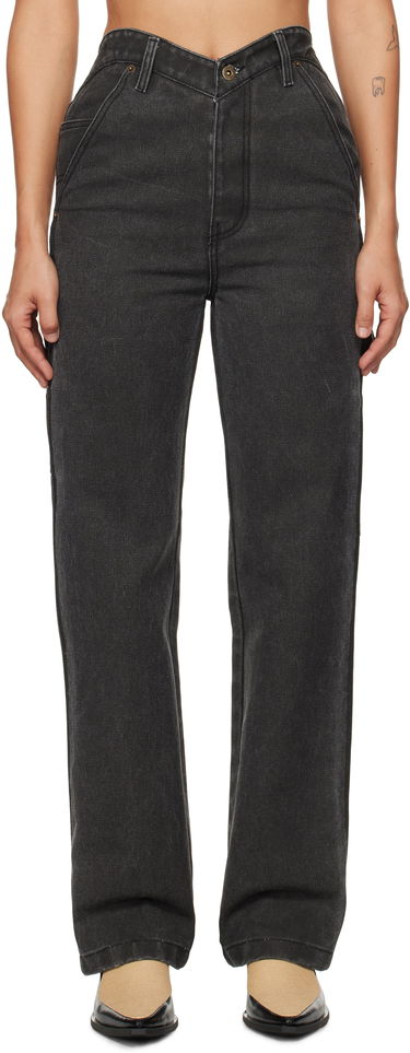 Jeans We11done We11done Heart Work Trousers Svart | WD-PT3-24-280-W-BK, 0