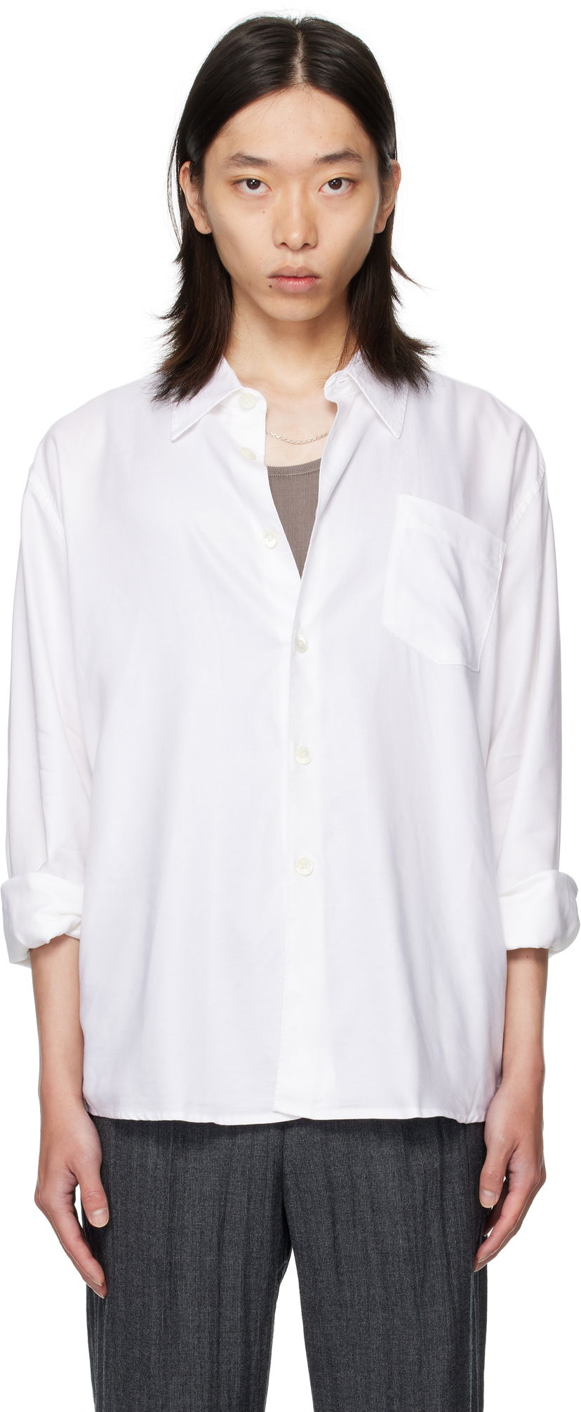 Skjorta OUR LEGACY Our Legacy Beyond Button-Up Shirt Vit | M4252BSW
