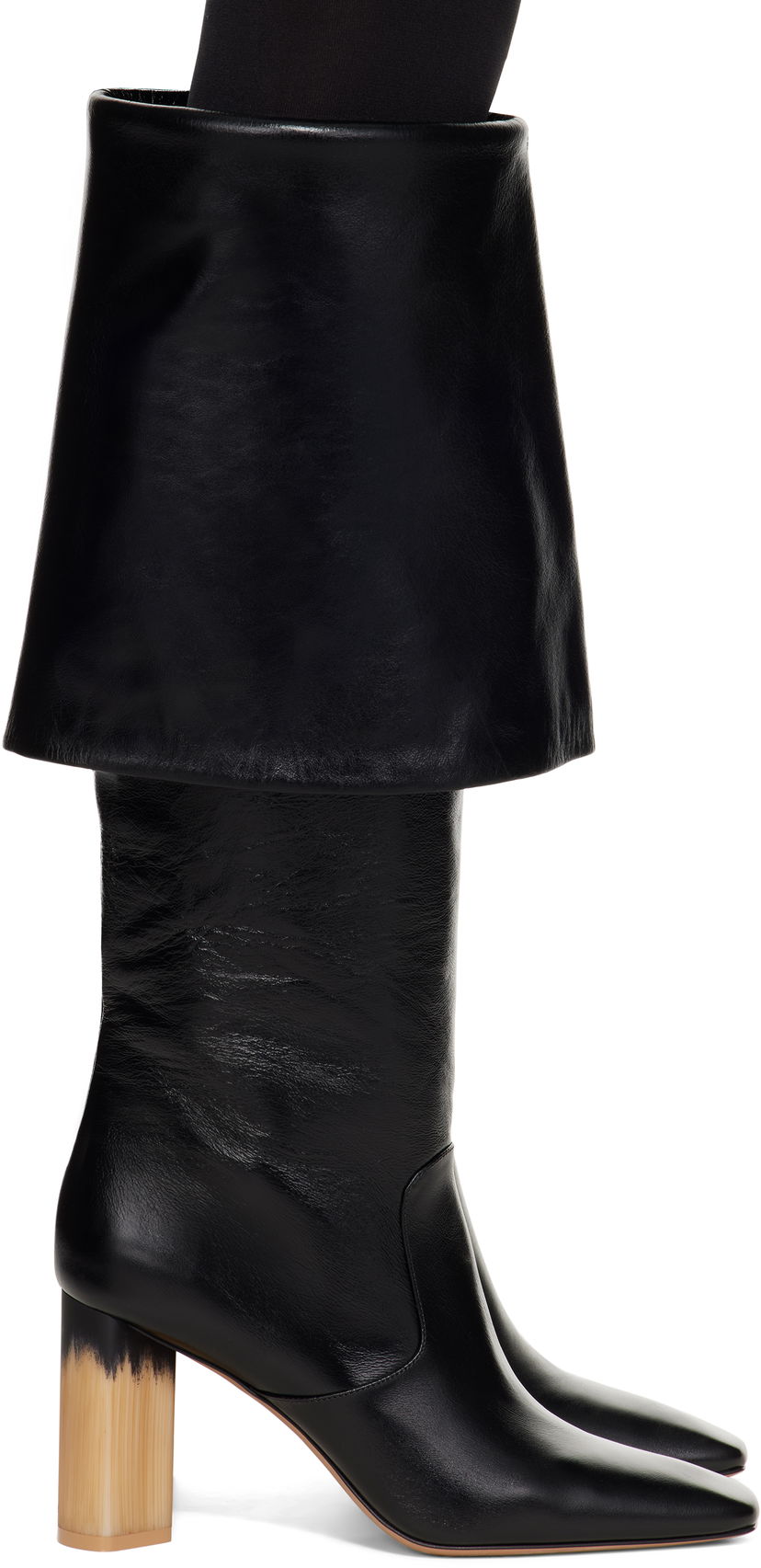 Klä CHLOÉ Chloé Georgia Heeled Tall Boots Svart | CHC25S07YQJ
