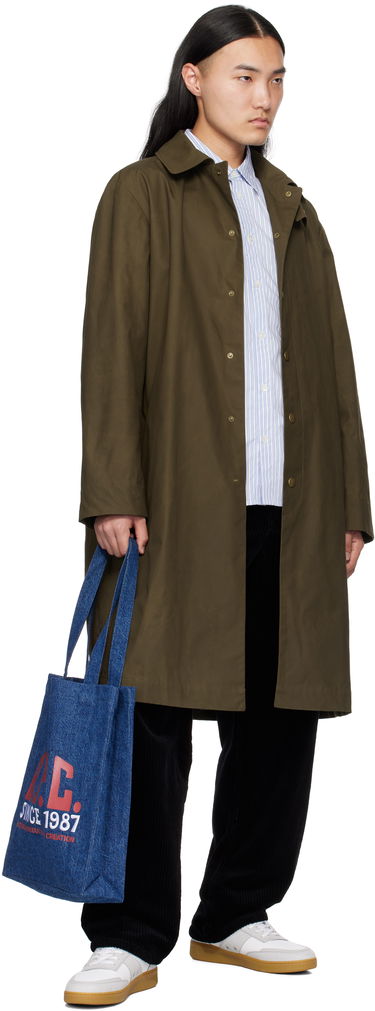 Rockar A.P.C. A.P.C. Arthur Mac Coat Grön | COERC-H01535, 3