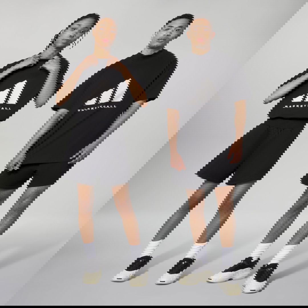 T-shirt adidas Originals adidas Basketball 001_Tee Svart | IR8492, 0