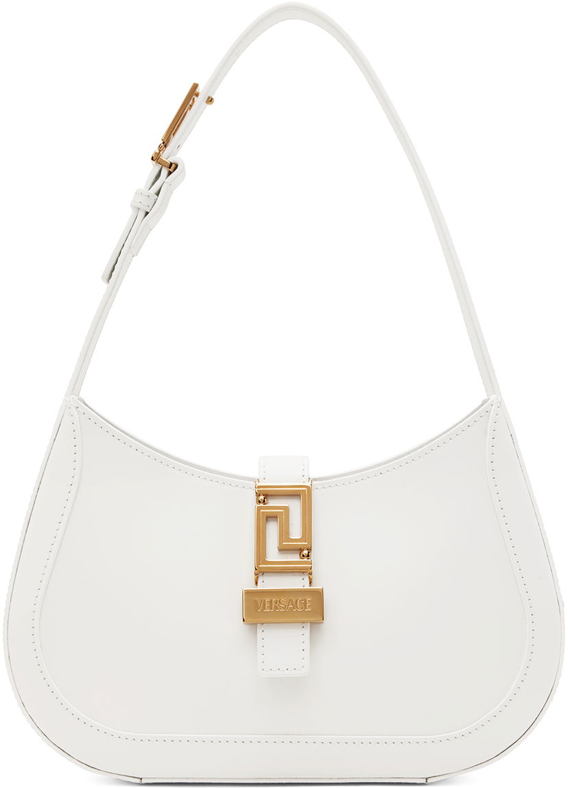 Axelväska Versace Greca Goddess Small Bag Vit | 1013167_1A05134_1W00V
