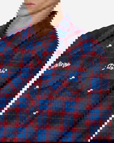 Skjorta KENZO Rue Vivienne Embroidered Western Mörkblå | FD65CH4159FC 71, 5