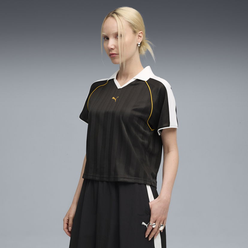 Jersey Puma T7 Relaxed Fit Soccer Jersey Svart | 632157_01
