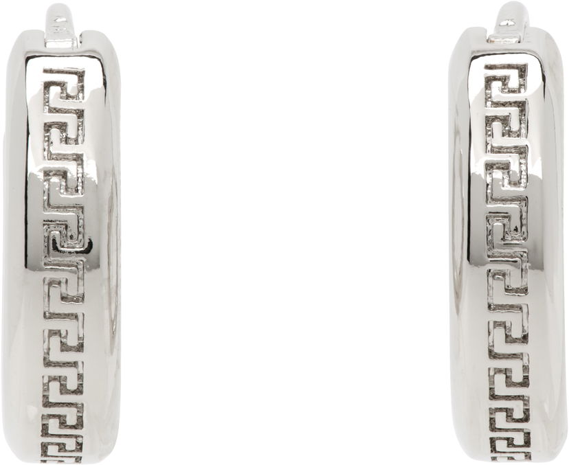 Örhängen Versace Versace Greca Hoop Earrings Metallisk | 1018958_1A00620