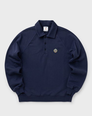 Sweatshirt Casablanca Casa Blanca Collar Sweatshirt Mörkblå | M-AW25-JTP-409-01, 0