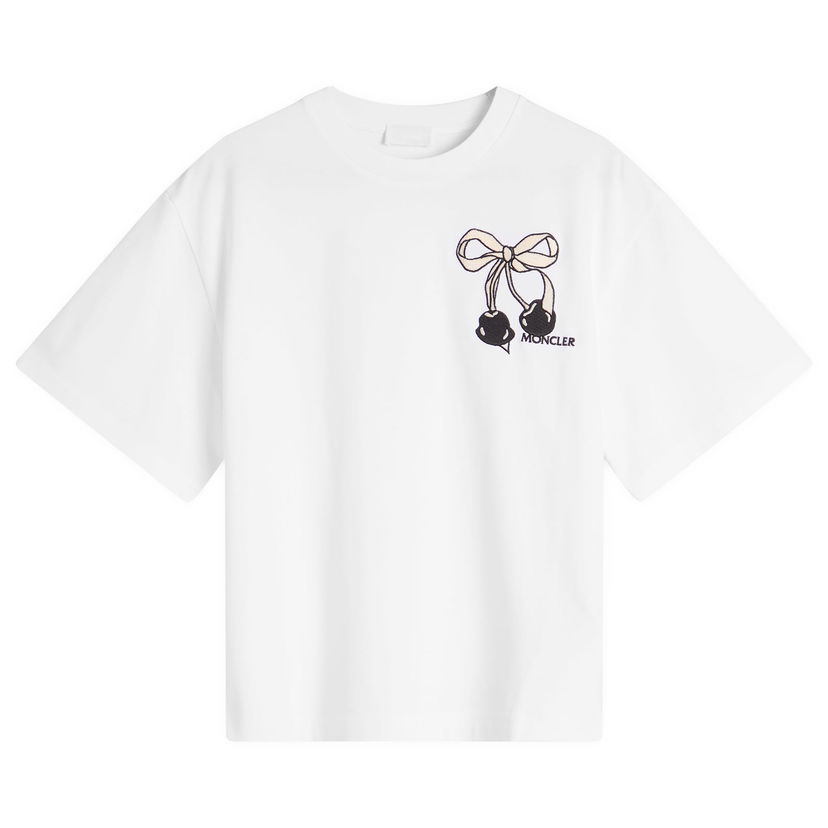 T-shirt Moncler Women's Cherries Graphic T-Shirt, Size Large, Moncler Vit | 8C000-11-89AUG-00A