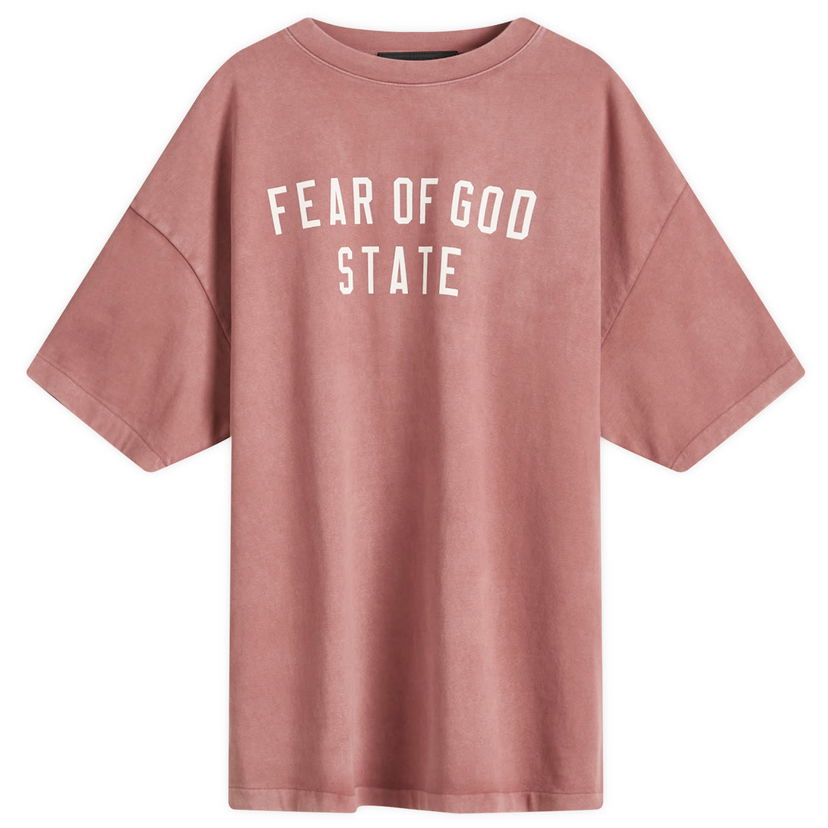 T-shirt Fear of God Heavy Crewneck T-Shirt Rosa | 125BT242006F