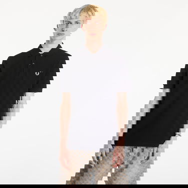 Polotröja Fred Perry Plain Polo T-Shirt Black Svart | M6000 350, 0