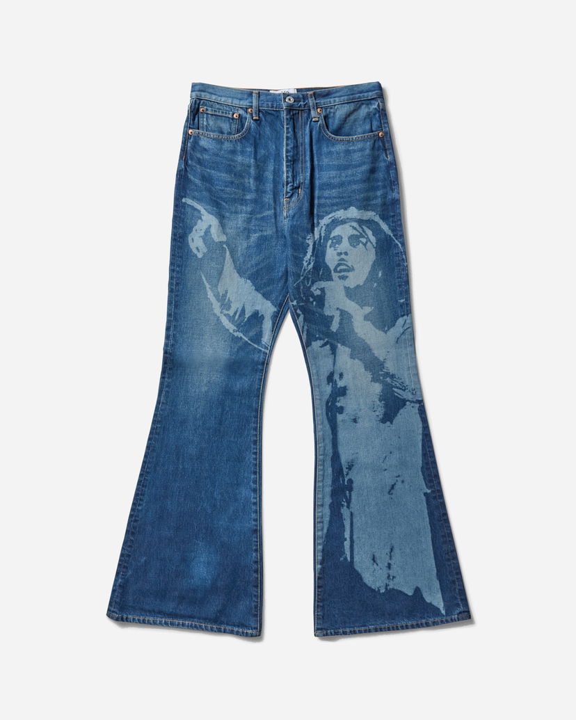 Jeans Junya Watanabe Bob Marley Flare Denim Pants Blå | WO-P919-100 001