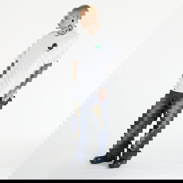 T-shirt BAPE A BATHING APE 3D Art Ape Head Relaxed Fit Tee White Vit | 001TEK301317M WHT, 2