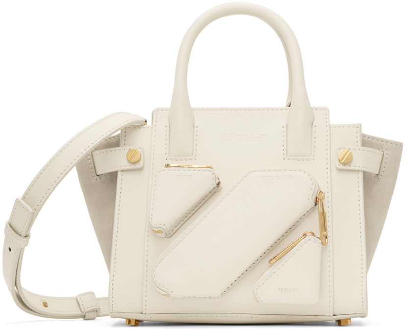 Handväska Off-White Off-White Small City Bag Vit | OWNA207S23LEA0010400