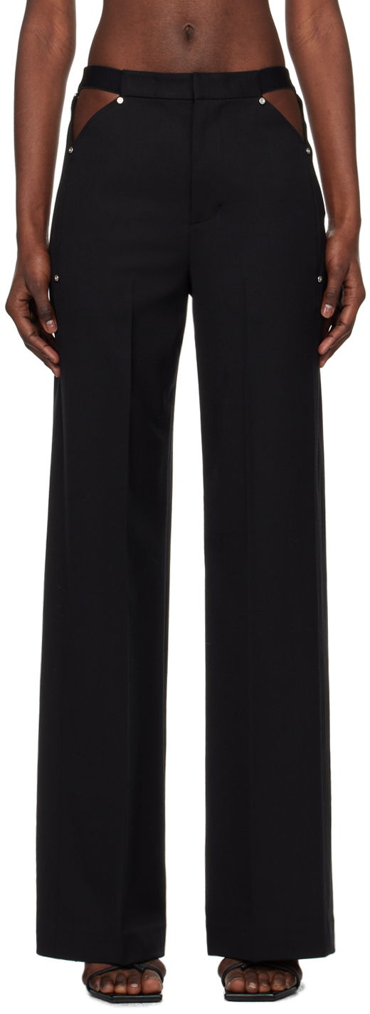 Byxor Dion Lee Studded Cutout Trousers Svart | C2193SS24