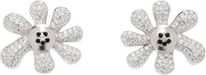 Örhängen Collina Strada Collina Strada Happy Blossom Pave Earrings Metallisk | XX1074