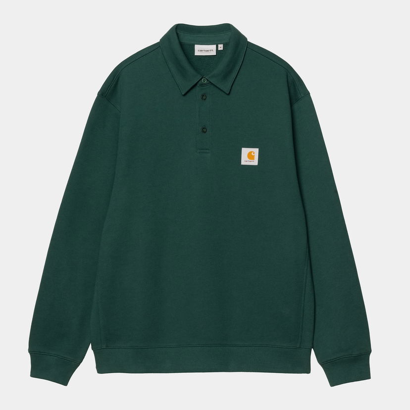 Sweatshirt Carhartt WIP Carhartt WIP Polo Sweatshirt Grön | I035532_9