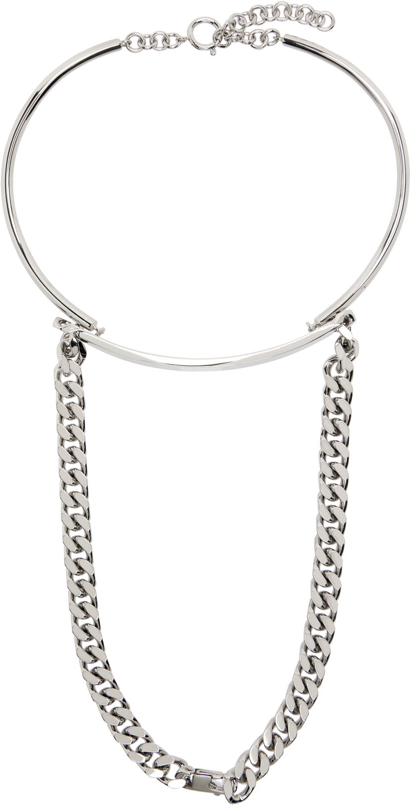 Halsband Maison Margiela MM6 Maison Margiela Mixed Chain Necklace Metallisk | SM6UU0080 P8371