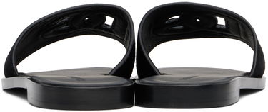 Tillbehör Dolce & Gabbana Dolce&Gabbana DG Logo Cutout Suede Slides Svart | CQ0625 AS915, 1