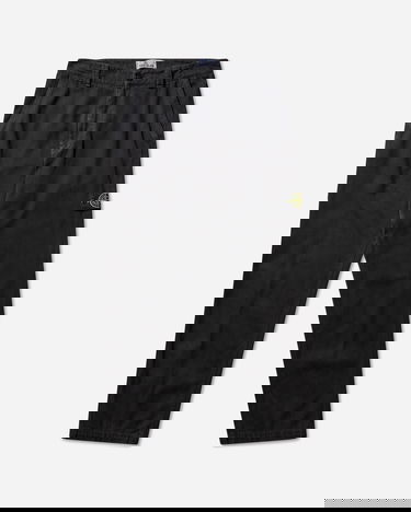 Byxor Stone Island Broken Twill OLD Effect Pants Svart | K2S15-3100008-S0184 V0129, 1