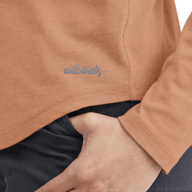 T-shirt Allbirds Merino Long Sleeve Tee, Size XS Orange | A12106W, 3