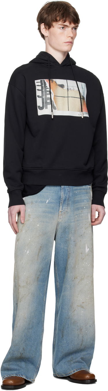 Sweatshirt Jean Paul Gaultier Jean Paul Gaultier Printed Fire Hoodie Svart | 25/03-W-TO296-J003-001501, 3