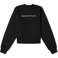 Sweater Palm Angels Sunset Fitted Crewneck Svart | PWBA016F23FLE0011001, 1