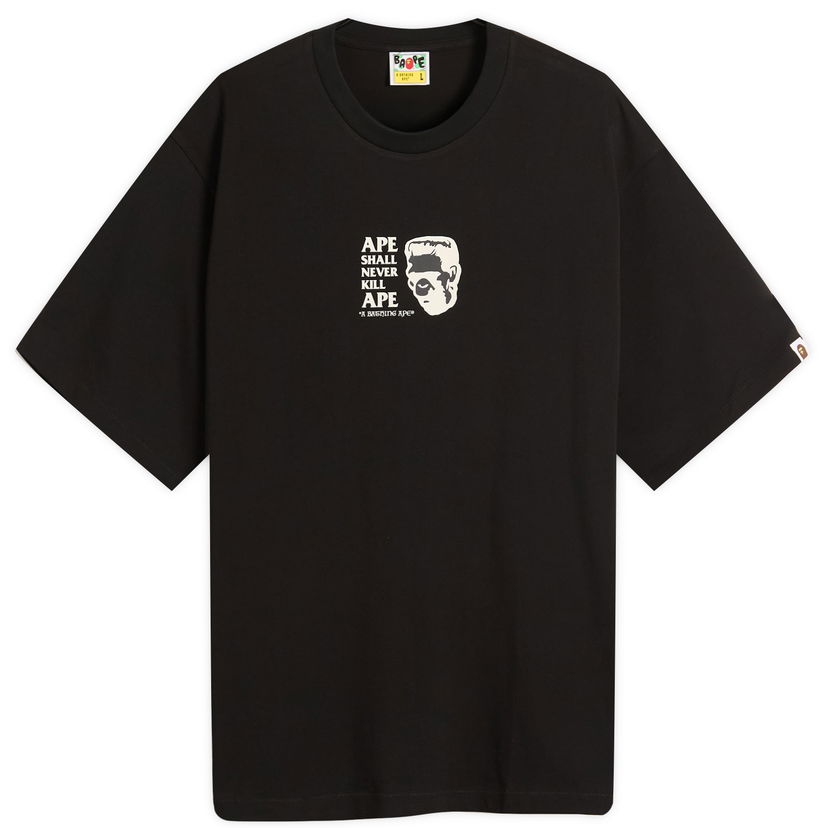 T-shirt BAPE A Bathing Ape Frankenstein Graphic Tee, Size Small Svart | 001TEL801338M-BLK
