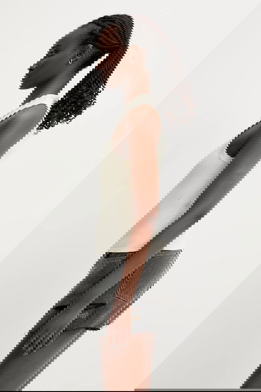 Linne Ksubi KSUBI Labels Syndicate Tank Top Beige | WSP25SI004, 1