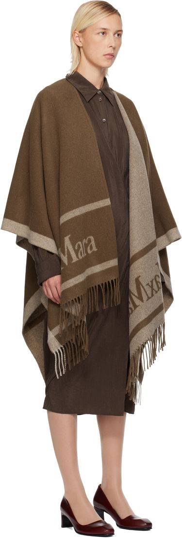 Halsduk Max Mara Hilde Poncho Scarf Brun | 2524546071600, 1