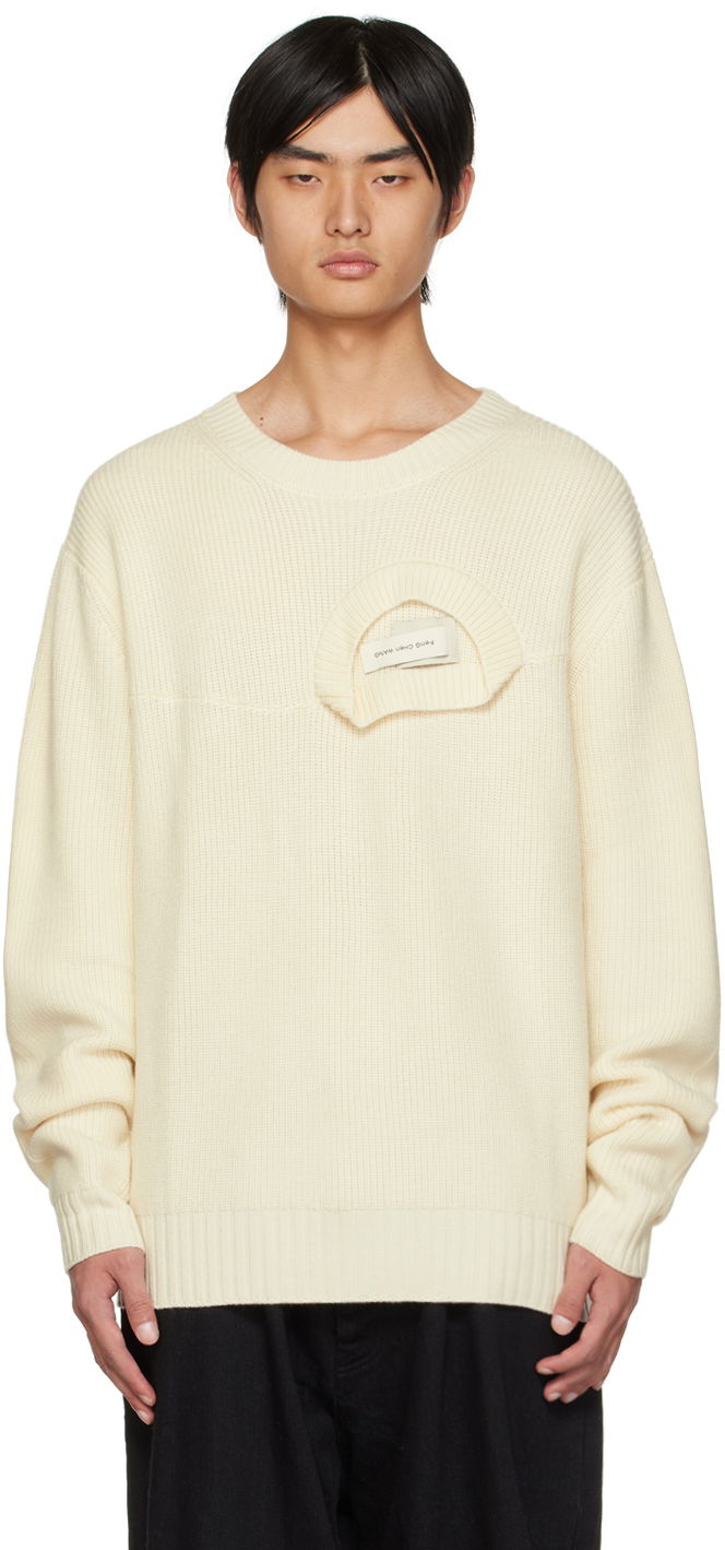 Sweater Feng Chen Wang Feng Chen Wang Double Neck Sweater Beige | FUF14KT12, 0