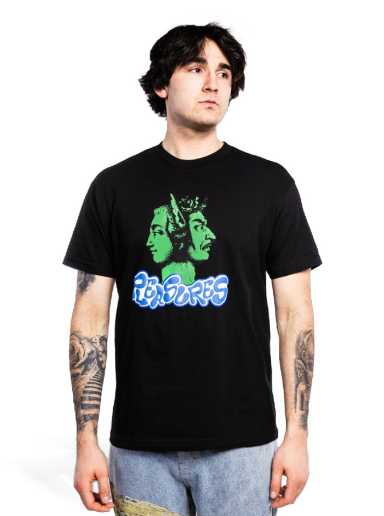 T-shirt Pleasures Two Face T-Shirt Svart | P21W046-BLACK