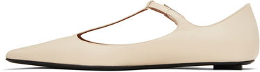 Kläder The Attico Attico Juno Ballerina Flats Beige | 250WSH00858 LBT116AA, 2