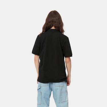 Polotröja Carhartt WIP S/S Chase Pique Polo Shirt Svart | I023807_00F_XX, 2